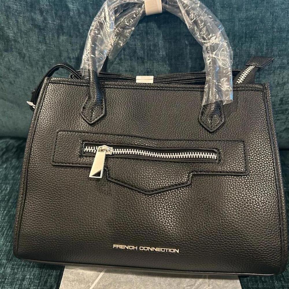 French Connection – Fritz Square Satchel – Black – BNWT